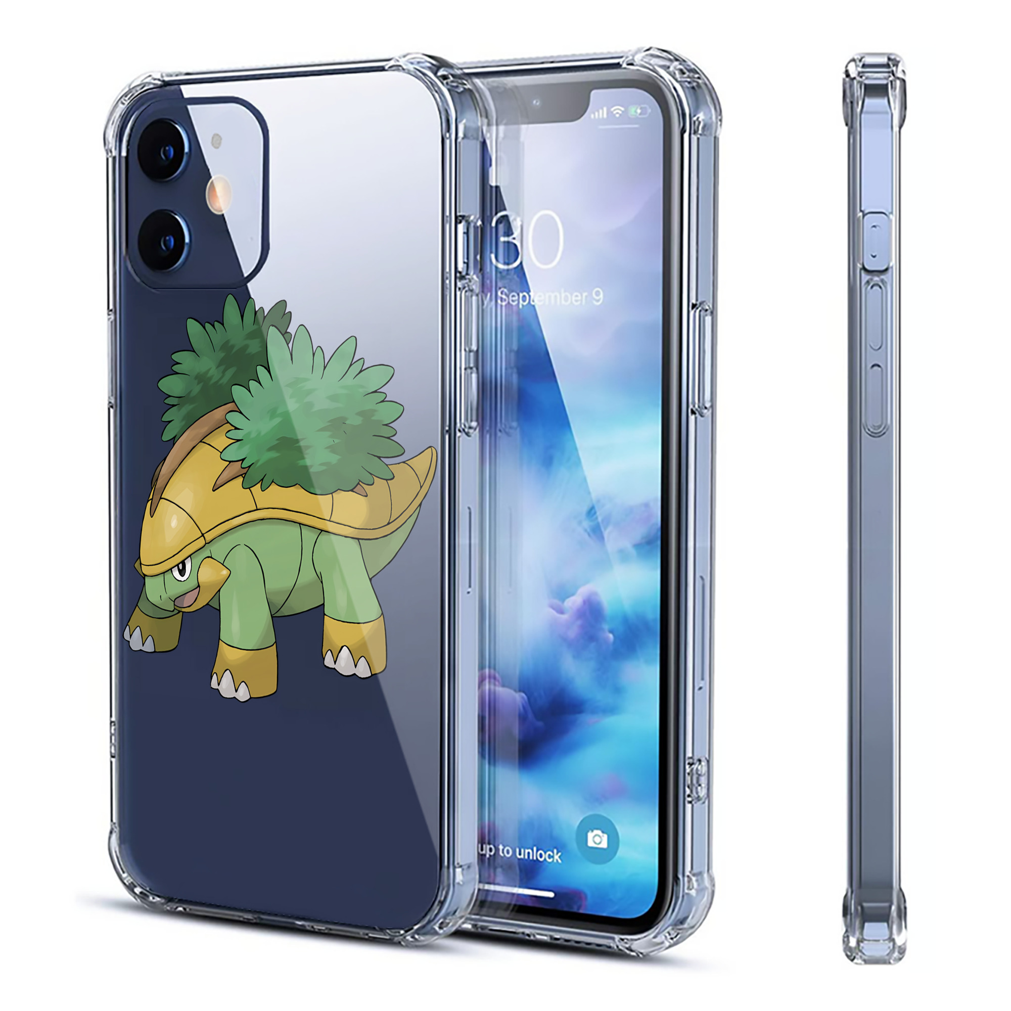 （画像用） ポケットモンスター Pokémon 【iPhone 12シリーズ対応】透明スマホケース（クリアソフトケース）